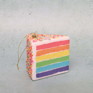 Impodimo Living & Giving:Rainbow Cake Slice Bauble:La La Land