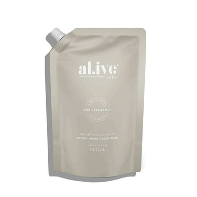 Impodimo Living & Giving:Sea Cotton & Coconut Wash - Refill:Alive Body