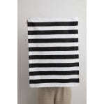 Impodimo Living & Giving:Cafe Stripe Tea Towel:Holiday Trading & Co:Black And White