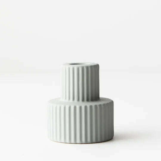 Impodimo Living & Giving:Annix Candle Holder - Taper Candle:Floral:Light Grey