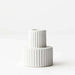 Impodimo Living & Giving:Annix Candle Holder - Taper Candle:Floral:White