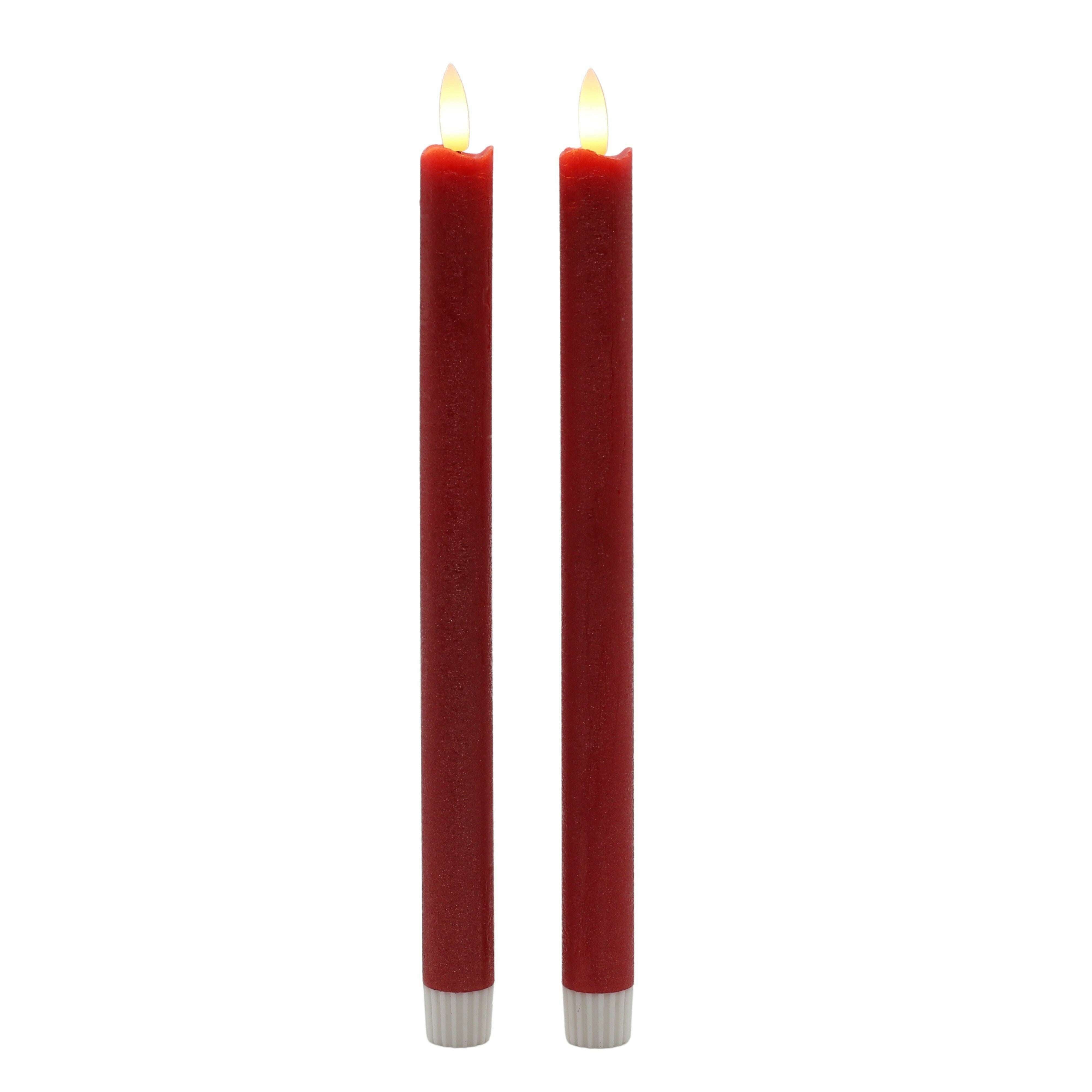 Impodimo Living & Giving:Beacon LED Wax Taper Candle:Swing Gifts:Red