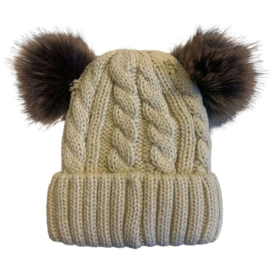 Impodimo Living & Giving:Cable Toddler Beanie - Natural:Greenwood Designs