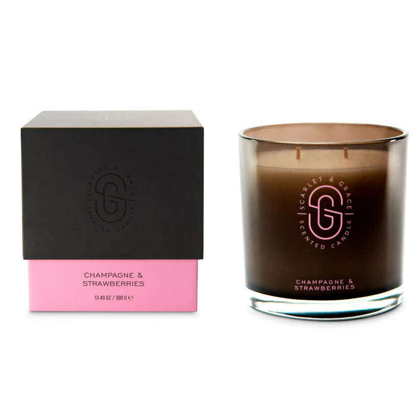 Impodimo Living & Giving:Champagne & Strawberries Candle:Scarlet & Grace