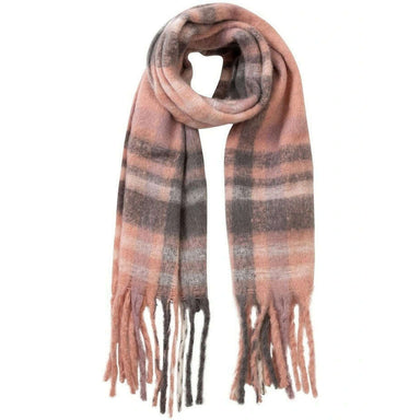 Impodimo Living & Giving:Charlotte Scarf - Pink/Grey Check:Greenwood Designs