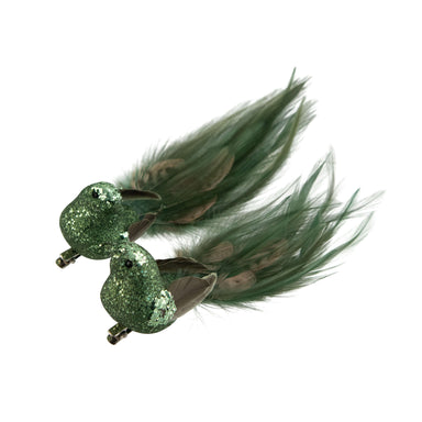 Impodimo Living & Giving:Clip On Feathered Bird - Sage Green:Swing Gifts