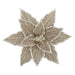 Impodimo Living & Giving:Clip On  Poinsettia - Natural w White Edge:Swing Gifts