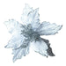 Impodimo Living & Giving:Clip On Poinsettia - White w Silver Wisps:Swing Gifts