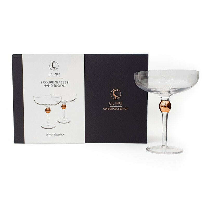 Impodimo Living & Giving:Coupe Glasses (Set of 2):CLINQ