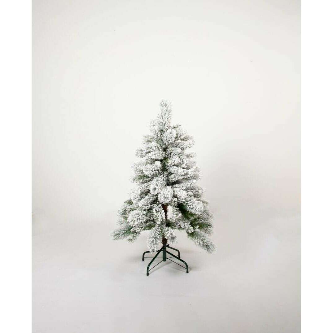 Impodimo Living & Giving:Fir Christmas Tree w Snow:Papaya