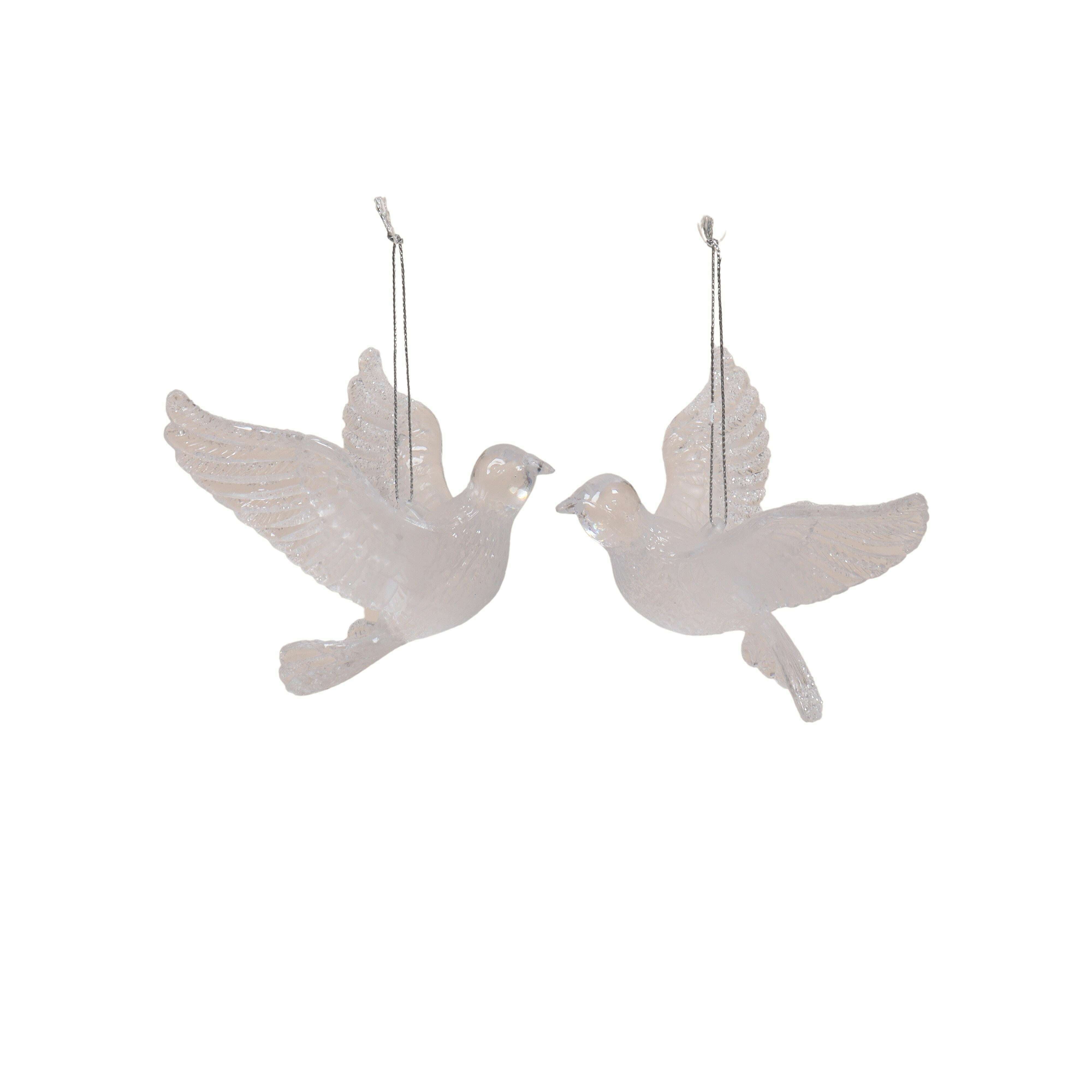 Impodimo Living & Giving:Hanging Dove Ornament:Swing Gifts:Clear