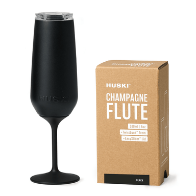 Impodimo Living & Giving:Huski Champagne Flute - Black:Huski