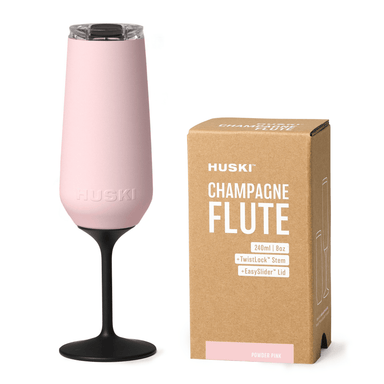 Impodimo Living & Giving:Huski Champagne Flute - Powder Pink:Huski