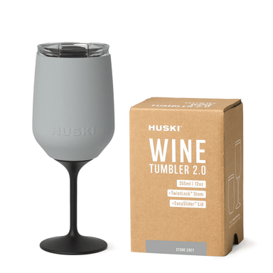 Impodimo Living & Giving:Huski Wine Tumbler 2.0 - Stone Grey:Huski