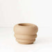 Impodimo Living & Giving:Isobel Candle Holder - Round:Floral:Nude