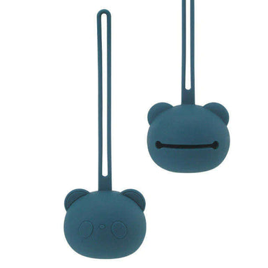 Impodimo Living & Giving:Panda Face Silicone Pacifier Holder - Dark Blue:Swing Gifts