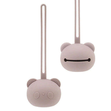 Impodimo Living & Giving:Panda Face Silicone Pacifier Holder - Musk:Swing Gifts
