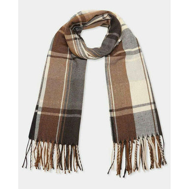 Impodimo Living & Giving:Parch Scarf - Chocolate Tartan:Greenwood Designs
