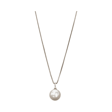 Impodimo Living & Giving:Paris Pearl Drop Necklace - Silver:Greenwood Designs