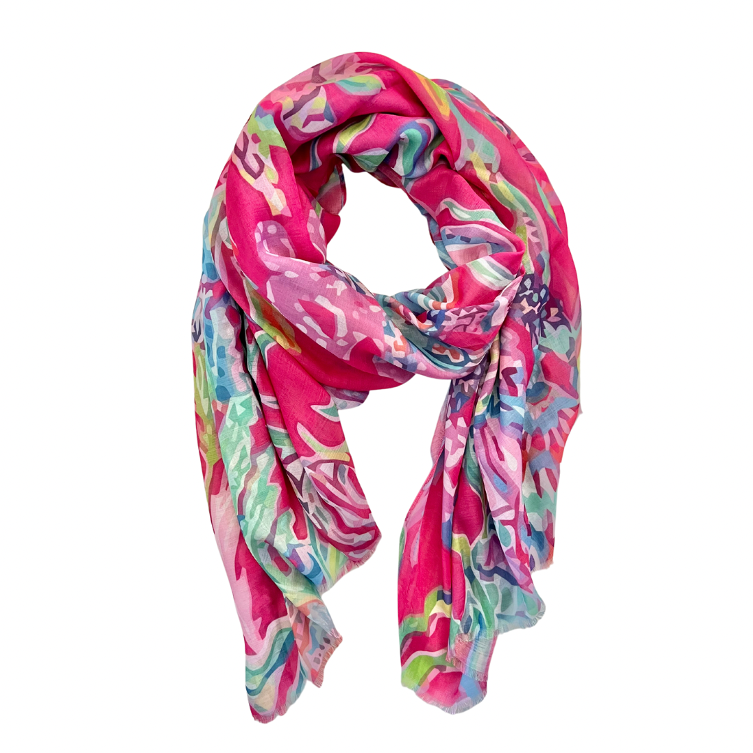 Impodimo Living & Giving:Pink Passion Scarf:Greenwood Designs