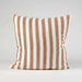 Impodimo Living & Giving:Santi Linen Cushion - Offwhite/Nutmeg Stripe:Eadie:50 * 50