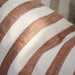 Impodimo Living & Giving:Santi Linen Cushion - Offwhite/Nutmeg Stripe:Eadie