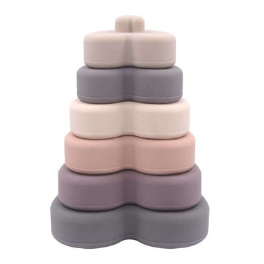 Impodimo Living & Giving:Silicone Stacking Tower - Heart:Living Textiles