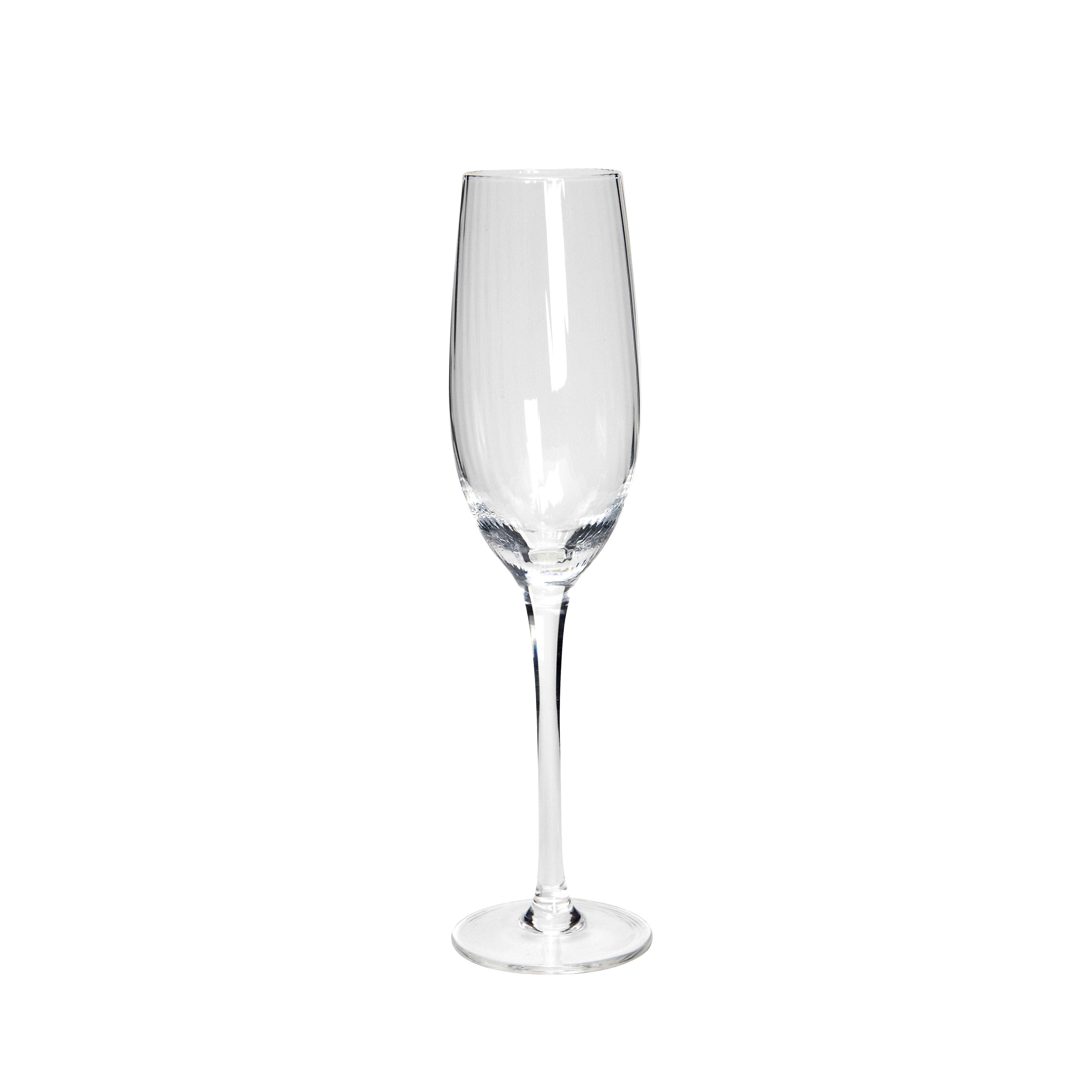Impodimo Living & Giving:Kirshaw Ribbed Champagne Flute:Swing Gifts