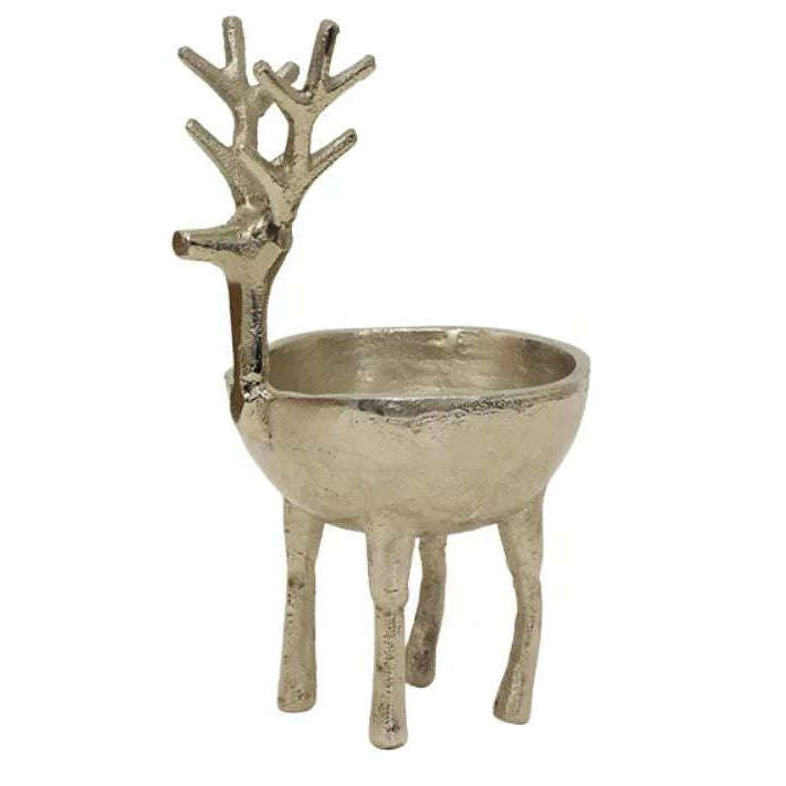Reindeer Sweets Bowl - Silver
