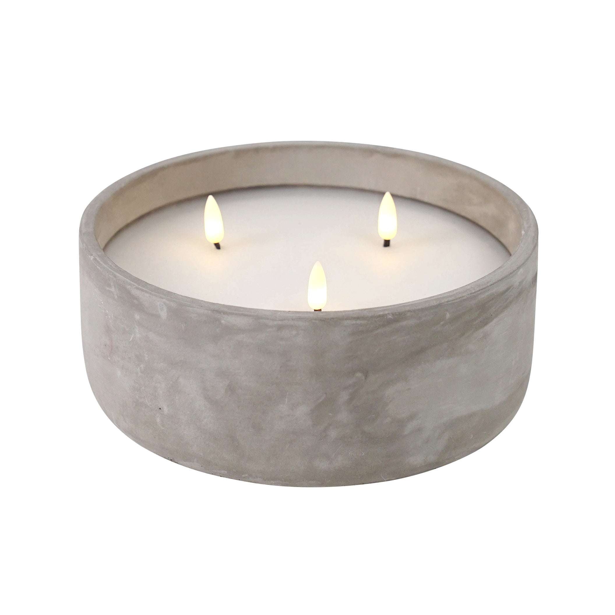 Que LED Cement Candle