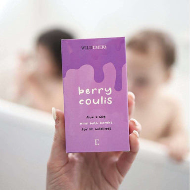Impodimo Living & Giving:Berry Coulis - Five Mini Bath Bombs:Wild Emery