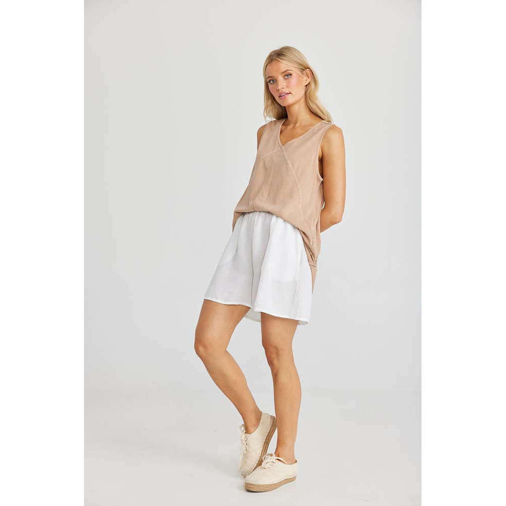 Capri Shorts - White