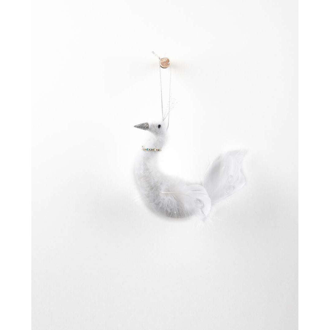 Alaska Hanging Swan w Silver Necklace